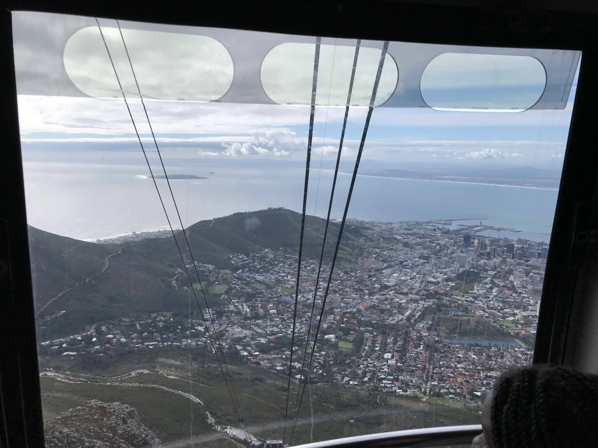 Going down on the cable car