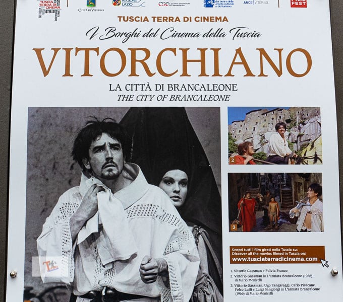 Vitorchiano, the places of the set of: the Brancaleone Army