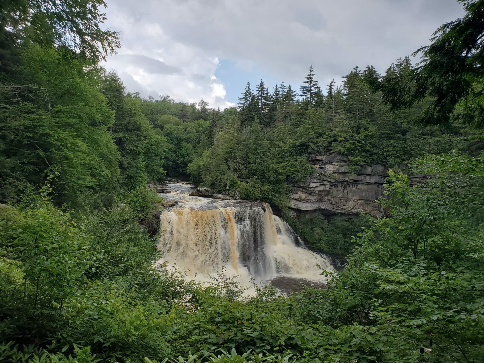 Blackwater Falls at West Virginia.
