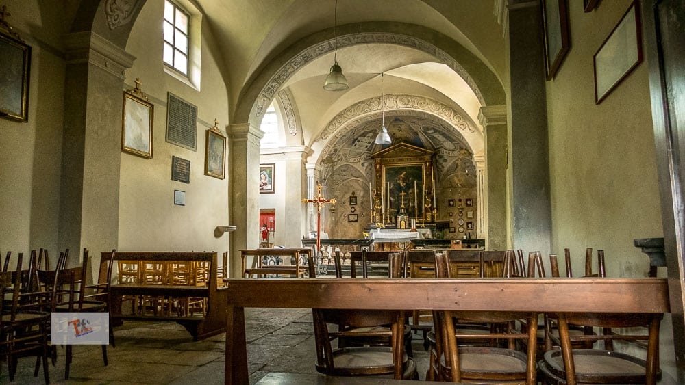 Santa maria sopra Olcio, the interior of the church