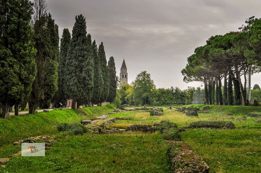 Aquileia: view of part of the archaeological area