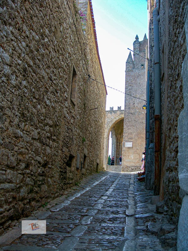 Erice, alley in the historic center