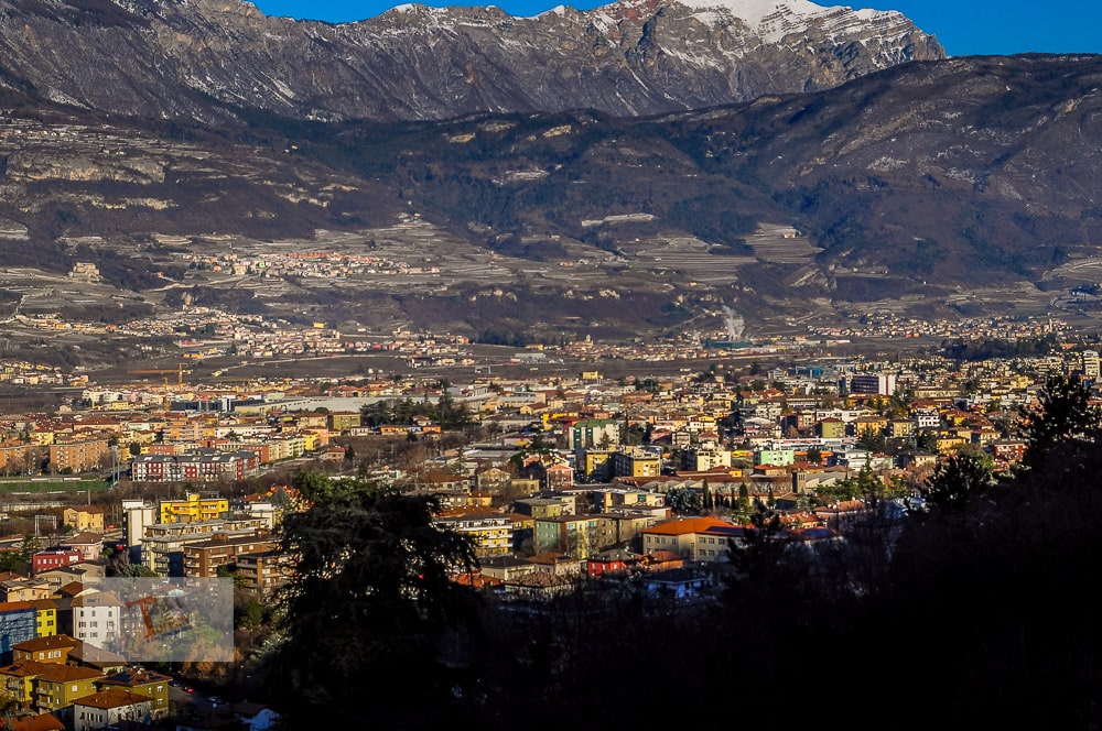 Rovereto, panorama from the Miravalle hill